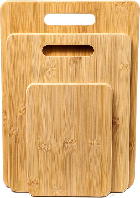 Natural Bamboo Cutting Board Set 3- Piece